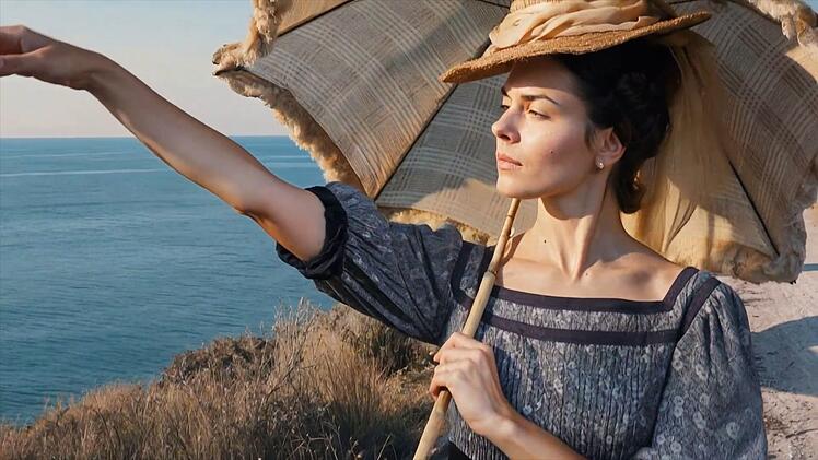 Kaiserin Elisabeth (in einer Spielszene nachgestellt) entfloh dem Hof, dem strengen Protokoll der vielen Pflichttermine. Sie war neugierig und bildungshungrig, konnte viele Sprachen, schrieb Gedichte, war vielseitig interessiert. Und fand bei ihren vielen Reisen keine Ruhe.