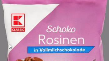 Aktuell werden Schoko-Rosinen der Marke "K-Classic" von Kaufland zurückgerufen.
