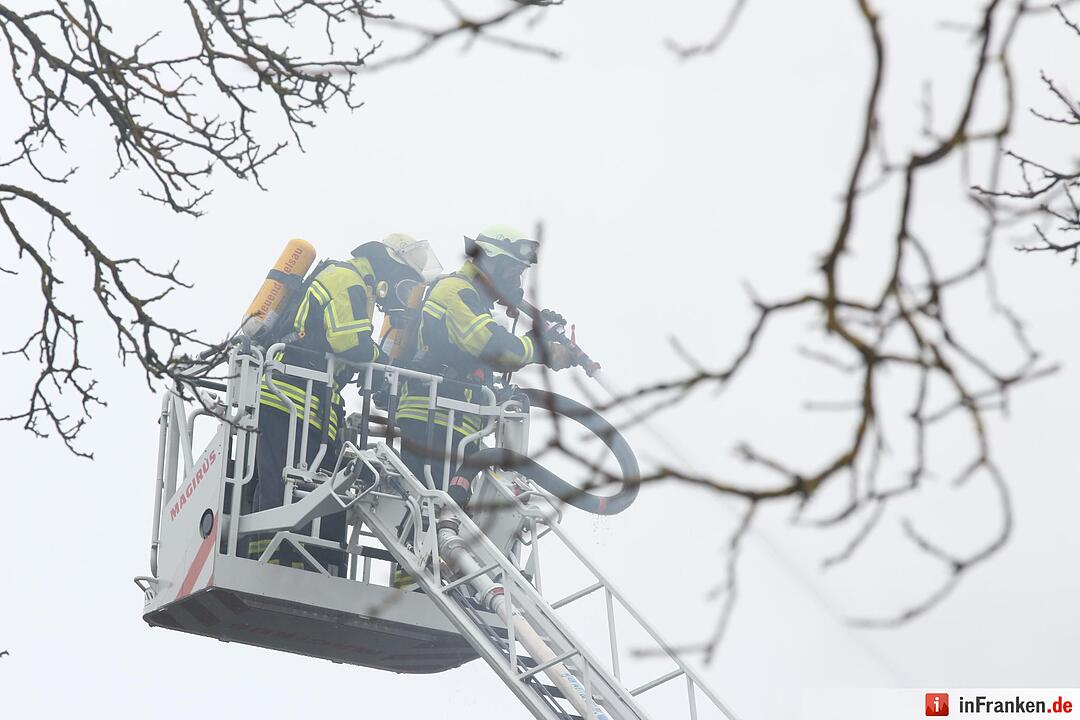 Dachstuhlvollbrand in Zandt bei Lichtenau