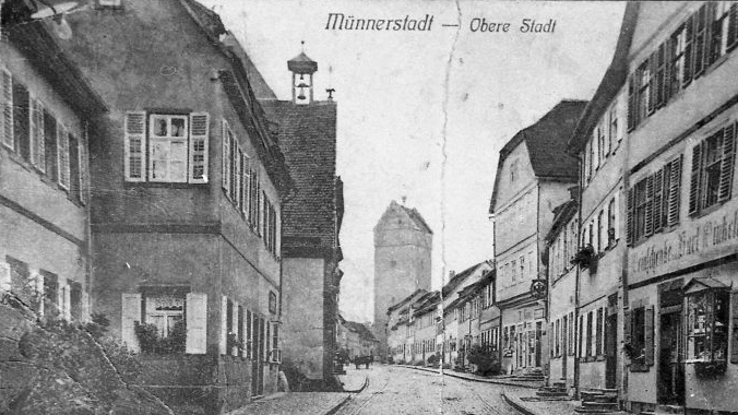 Die obere Hauptstraße mit der Marienkapelle Stadtarchiv Münnerstadt