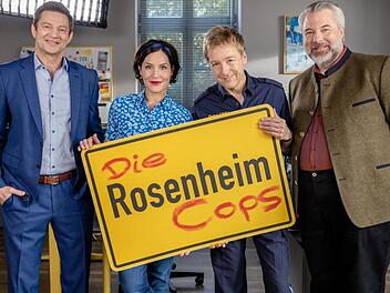 "Die Rosenheim-Cops" zählen zu den verlässlichsten Serien-Hits des ZDF, von links: Igor Jeftić, Marisa Burger, Max Müller und Dieter Fischer.