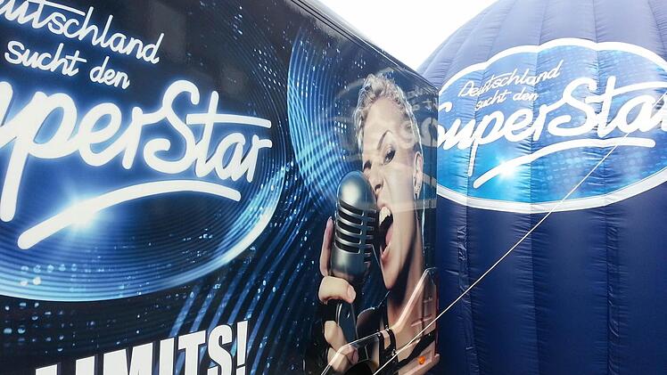 Der DSDS-Casting-Truck am 14. September auf dem Bamberger Maxplatz  Foto: Sabine Christofzik