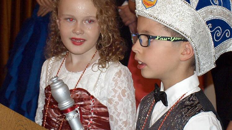 Das neue Kinderprinzenpaar Heidi I. und Hannes I.  Foto: Susanne Deuerling
