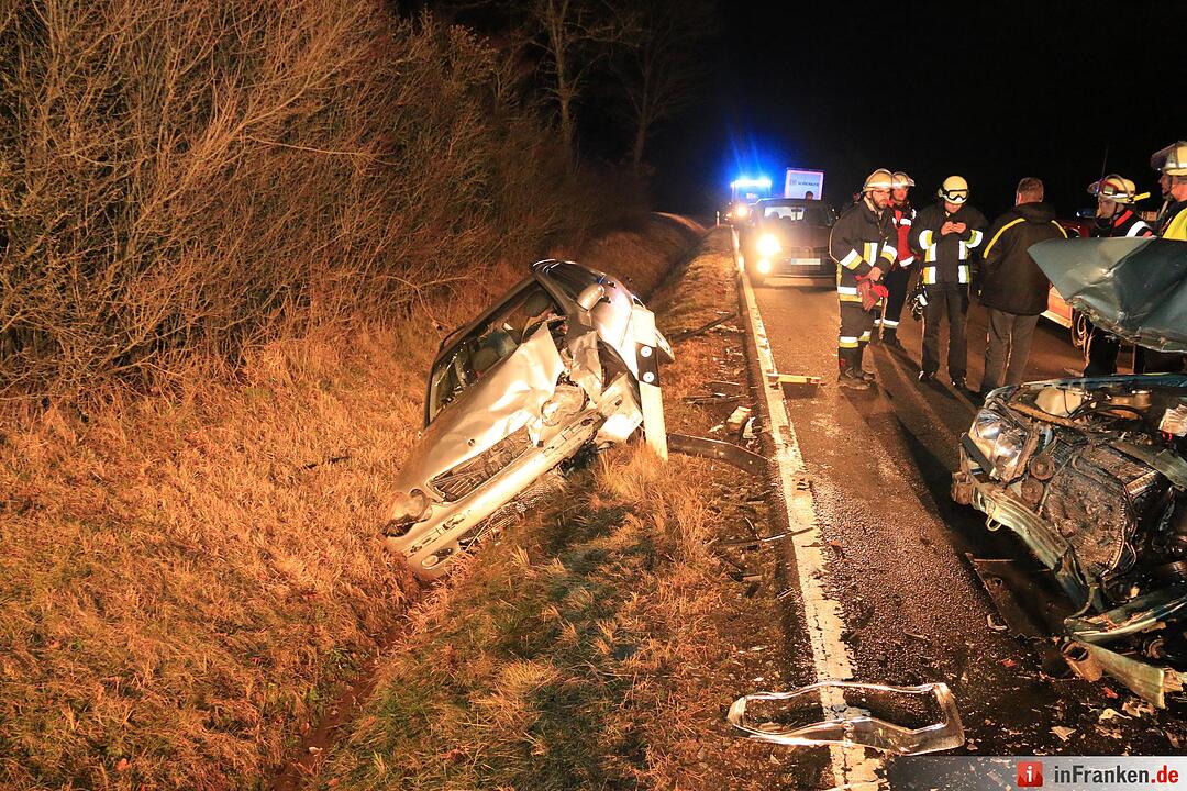 Kollision bei Ebrach: Zwei Verletzte