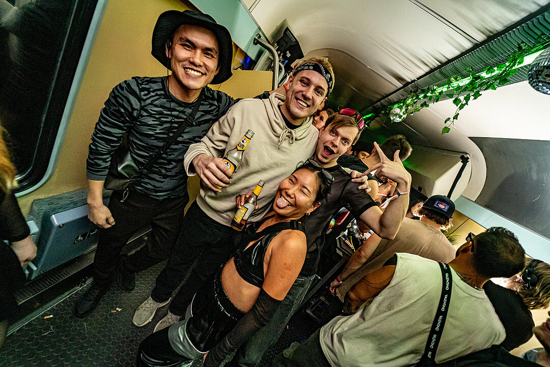 Die beste Party im Zug!