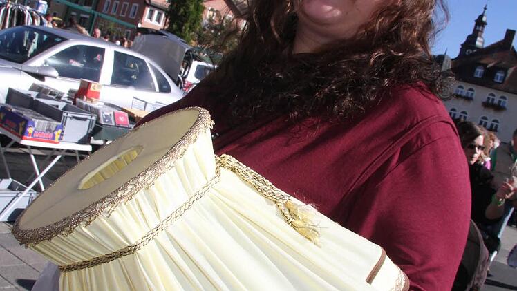 Katja Höllein hat sich für diese Lampe entschieden - immerhin ein echtes Goebel-Stück.