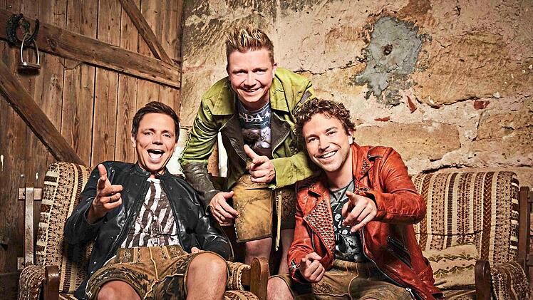 Echte Dorfkinder: Tobias, Markus und Philipp Thomann.Dorfrocker