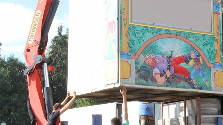 Abbau beim Freischießen. Foto: Marco Meißner