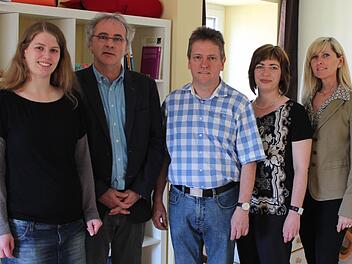 Monika Ringleb, Herbert Durst, Konrad Ziegler, Sylvia Amthor und Irene Lebold sind das Team der Ehe-, Familien- und Lebensberatung der Diözese Würzburg in der Außenstelle Bad Kissingen. Foto: Benedikt Borst