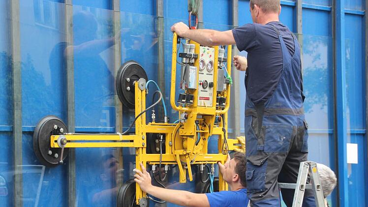 Die Saugvorrichtung muss genau am richtigen Fleck angebracht werden.