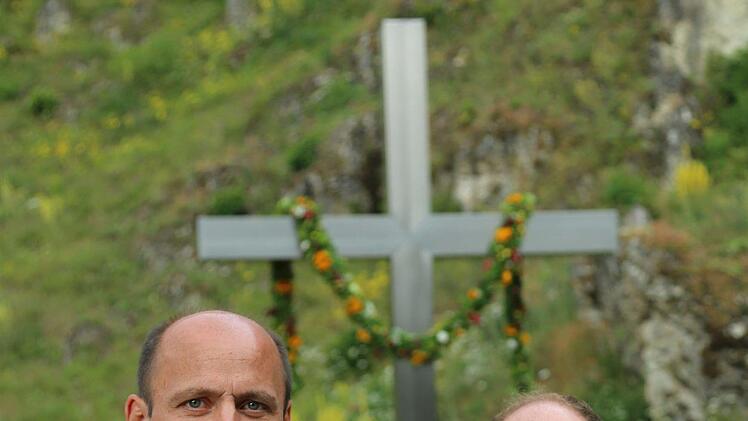 Die Hauptakteure Bernd Reichel und Reinhard Fett Foto: Franz Galster