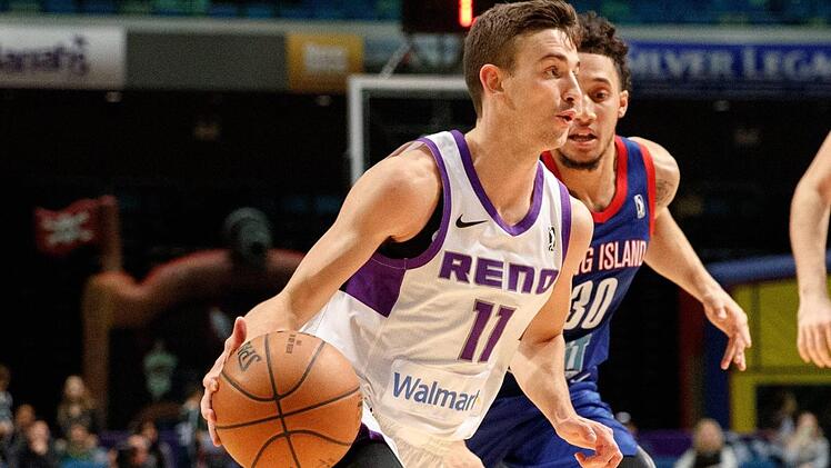 Aus der NBA nach Bayreuth: David Stockton (links) von den Utah Jazz soll künftig das Medi-Spiel lenken.   Foto: Imago