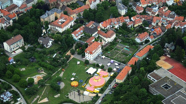 Luftaufnahme des Geländes vom Don-Bosco-Jugendwerk am Jakobsberg Foto: Don-Bosco-Jugendwerk