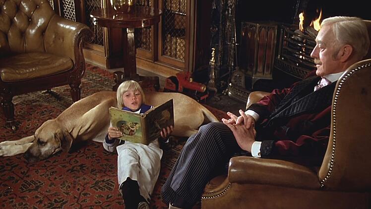 Enkel Cedric (Ricky Schroder) und sein Gro&szlig;vater (Alec Guinness) verstehen sich immer besser.