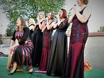 Die "Red Lips" aus dem Oberland gaben ihr Debüt beim Klosterspitzen-Festival. Foto: Werner Reißaus