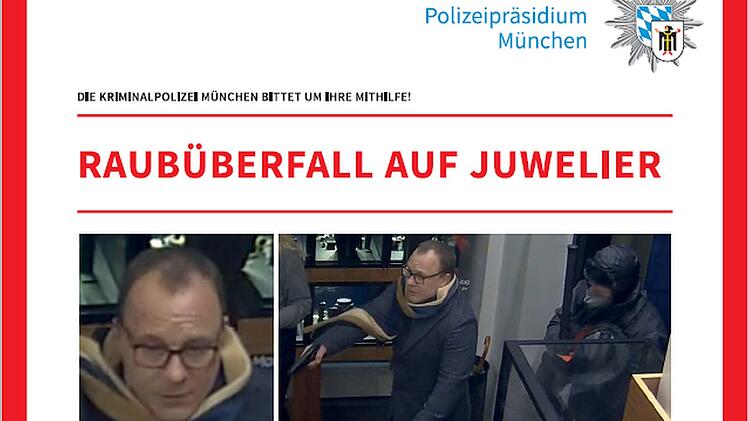 Ganz ohne Maske: Schick gekleidete Räuber überfallen Juwelier in München - Öffentlichkeitsfahndung läuft