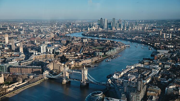 Blick auf London