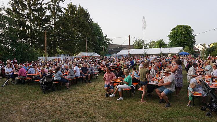 Beste Stimmung herrschte beim Open-Air Festival der Blasmusik anlässlich des 95-jährigen Bestehens der Musikvereinigung Wartmannsroth.