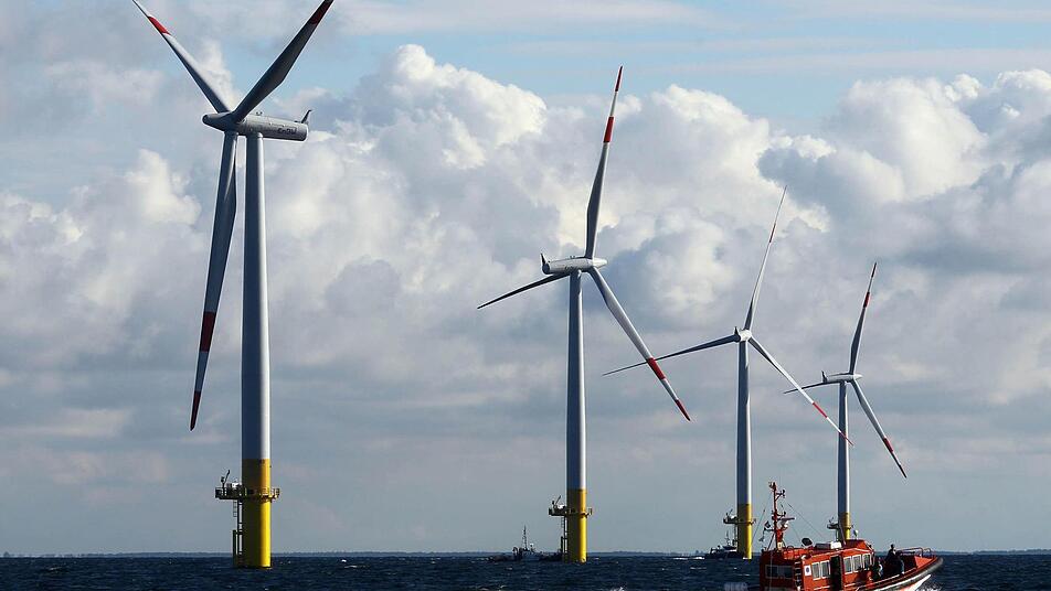 Windräder des Offshore-Windparks EnBW Baltic 1 Foto: Bernd Wüstneck/dpa