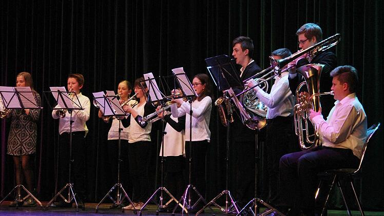 Die Bläsergruppe sorgte mit "Can you feel the love tonight" aus "Der König der Löwen" für Gäsehaut-Feeling. Foto: Sonja Adam