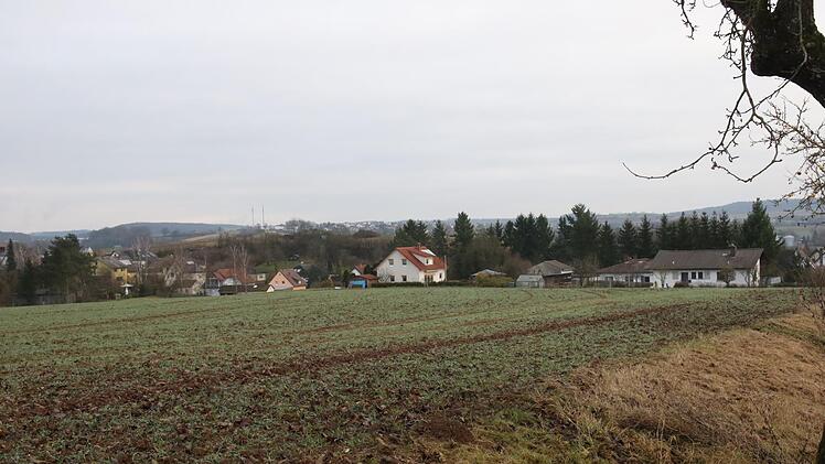 Blick auf das künftige Baugebiet "Scherneck III"