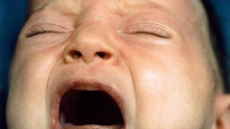 Das neun Monate alte Baby schrie, da es im Auto sehr heiß war. Symbolfoto: Arne Dedert/dpa