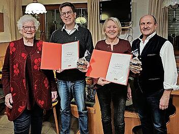 Wilmya Zimmermann (von links), Simon Berninger, Gisela Marquardt und Wolfgang Fees.