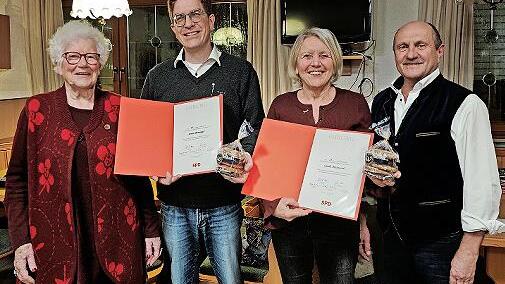 Wilmya Zimmermann (von links), Simon Berninger, Gisela Marquardt und Wolfgang Fees.