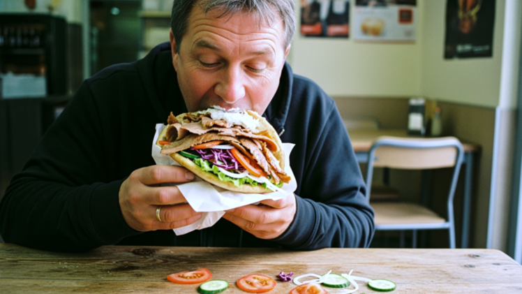 D&ouml;ner essen ohne Kleckern