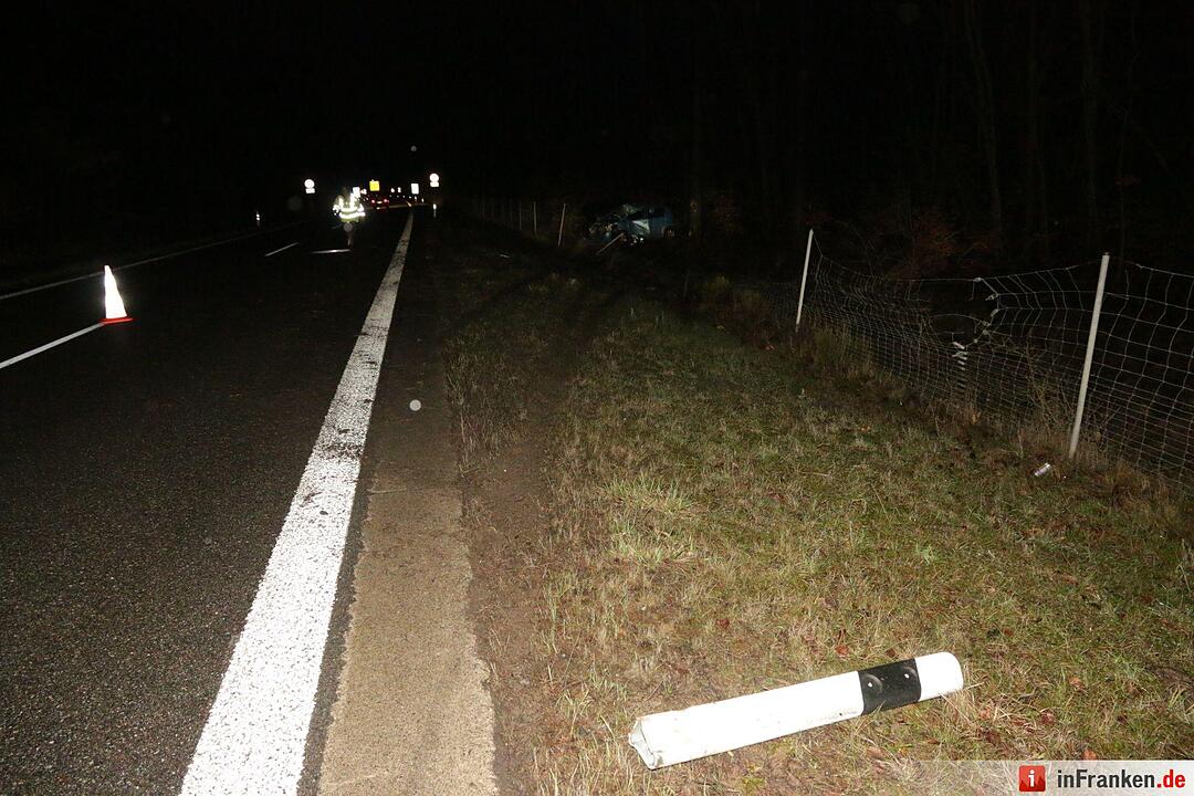 Unfall auf B505: Frau prallt mit Pkw gegen Baum
