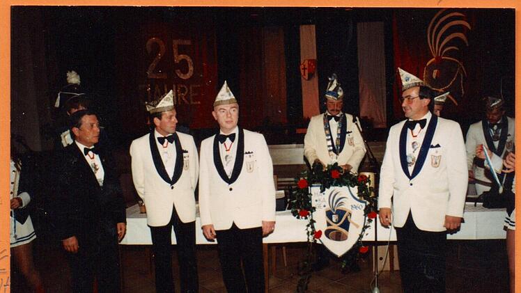 Die Stützen des Vereins 1984 (von links) Dieter Arheidt, Josef Keidel, "Bubi" Herold, Johannes Deinlei.Repro: Archiv Ha-Ka-Gen