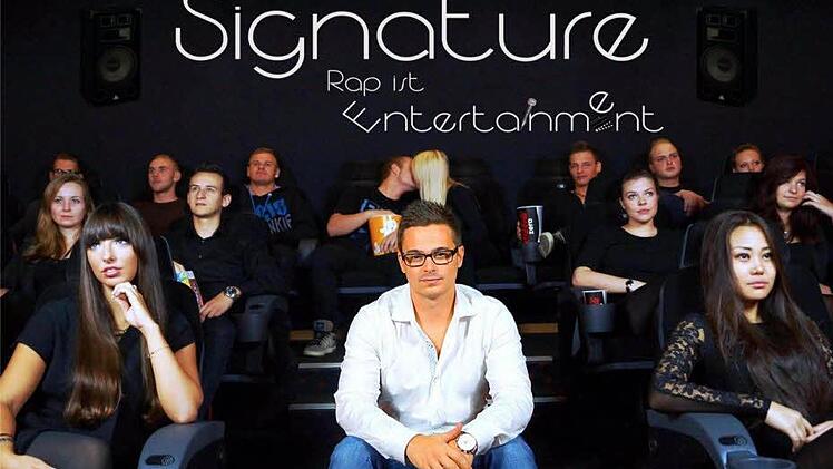 Rap ist Entertainment" lautet das Motto von Dominik Schramm aus Untersteinach. Als Rapper tritt er unter dem Namen "Signature" auf.