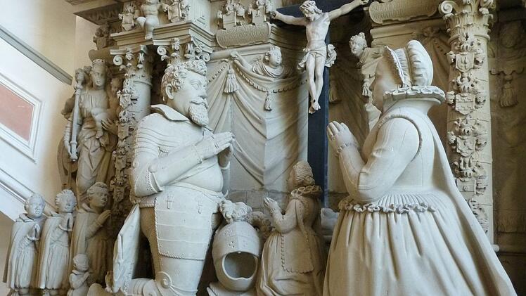 Epitaph von Wilhelm und Anna von Streitberg in Ahorn Foto: Dieter Zöberlein