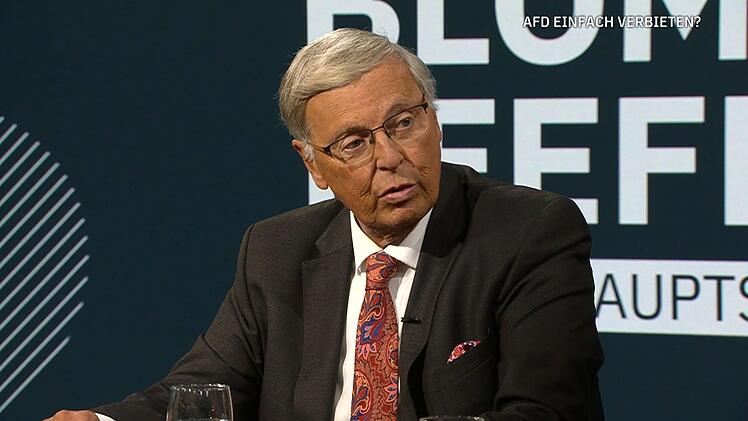 Wolfgang Bosbach hat sich im ntv-Talk "Blome & Pfeffer" gegen ein AfD-Verbotsverfahren ausgesprochen.