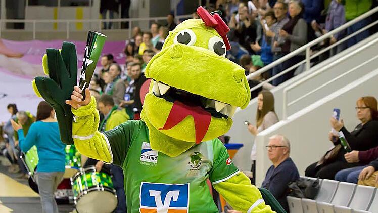 Hatte bei den Netzhoppers wenig zu lachen: Das VSG-Maskottchen.