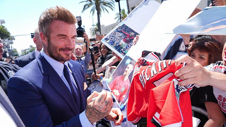 Stern auf dem Hollywood Walk of Fame f&uuml;r David Beckham
