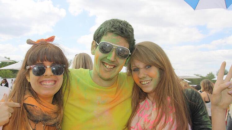 Annemieke, Rick und Rebecca beim Feiern.