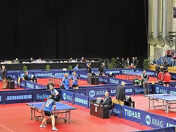 Die Basketball-Hochburg Brose Arena wird am Wochenende zum Tischtennis-Mekka. Foto: Matthias Hoch