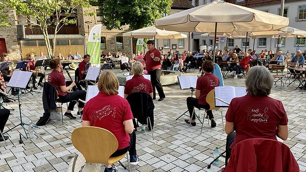 Gelungene Premiere: Den Auftakt bei den HAMULissimo Sommerkonzerten machte die Stadtkapelle Hammelburg zusammen mit Sax4Session.