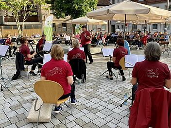 Gelungene Premiere: Den Auftakt bei den HAMULissimo Sommerkonzerten machte die Stadtkapelle Hammelburg zusammen mit Sax4Session.