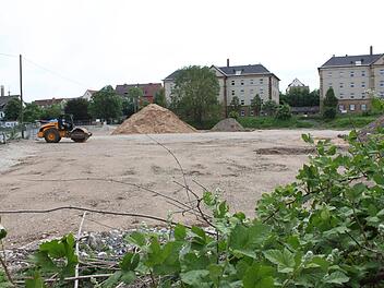 Das Gelände am ehemaligen Güterbahnhof in Lichtenfels, entlang der Bamberger Straße Popp