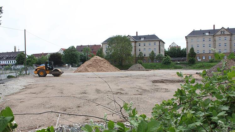 Das Gelände am ehemaligen Güterbahnhof in Lichtenfels, entlang der Bamberger Straße Popp