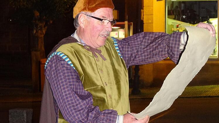 ...Rudolf Kaspar eröffnete die Forderungen des Kleinbürgertums im Bauernkrieg im Jahre 1525... Foto: Johanna Eckert