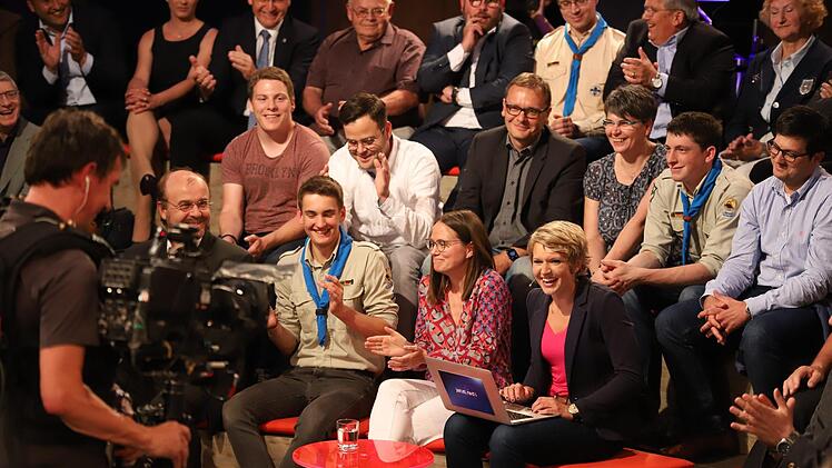 Die Fernsehsendung "Jetzt red i" war zu Gast in Kronach. Foto: Marian Hamacher