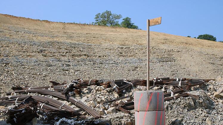 Blick auf die Baustelle bei Untersteinach. Foto: Jürgen Gärtner