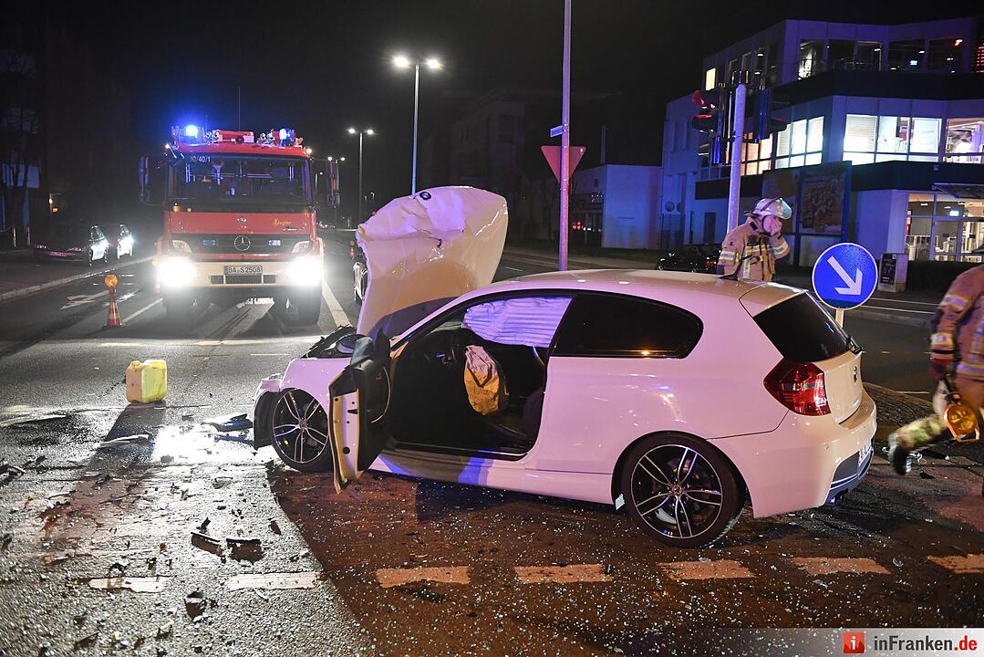Unfall am Berliner Ring in Bamberg