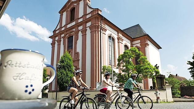An Radtouren im Bamberger Land mangelt es wahrlich nicht (hier bei einer Runde durch Pettstadt). Foto: FrankenTourismus, A. Hub