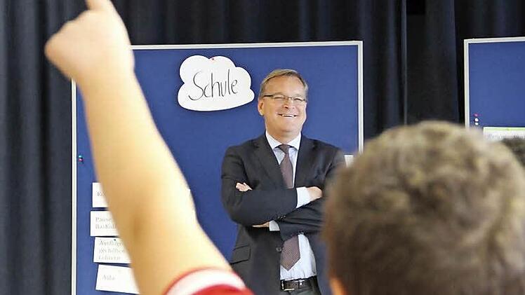 Oberbürgermeister Andreas Starke hatte für die Fragen der Jugendlichen ein offenes Ohr. Foto: Stadt Bamberg