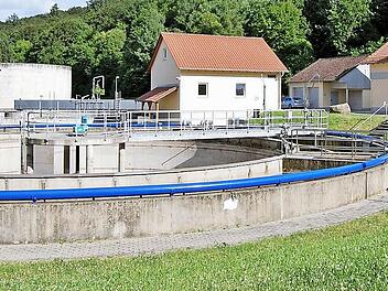 Die Verbandskläranlage des Abwasserzweckverbandes Aschach-Saale bei Aschach. Foto: Sigismund von Dobschütz