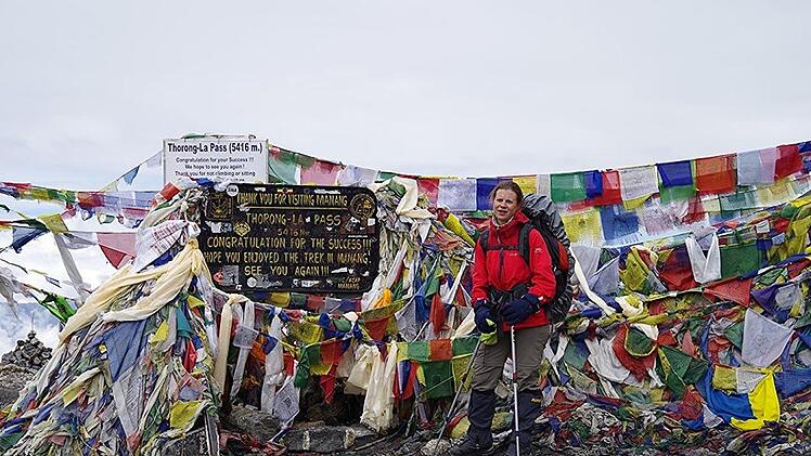 Anstrengend war die Tour auf dem 5416 Meter hohen Thorong-La Pass.